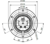 HBS Swivel joint 05 ways D145050400 HBS Swivel joint 05 ways D145050400