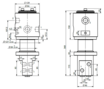 HBS Swivel joint 02 ways D075020500 HBS Swivel joint 02 ways D075020500