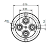 HBS Swivel joint 04 ways D045040200 HBS Swivel joint 04 ways D045040200