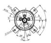 HBS Swivel joint 05 ways D100050500 HBS Swivel joint 05 ways D100050500