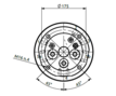 HBS Swivel joint 05 ways D145050300 HBS Swivel joint 05 ways D145050300