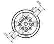 HBS Swivel joint 04 ways D170040100 HBS Swivel joint 04 ways D170040100