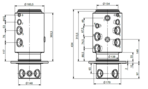 HBS Swivel joint 08 ways D110080600 HBS Swivel joint 08 ways D110080600