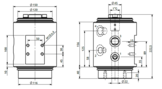 HBS Swivel joint 04 ways D085041100 HBS Swivel joint 04 ways D085041100