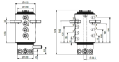 HBS Swivel joint 08 ways D085080000 HBS Swivel joint 08 ways D085080000