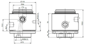 HBS Swivel joint 02 ways D060020500 HBS Swivel joint 02 ways D060020500