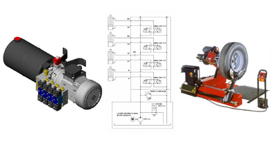 Hydraulics for Tyre Changers Hydraulics for Tyre Changers