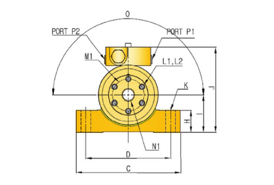 AHydraulics Rotary Actuator AHB-140 AHydraulics Rotary Actuator AHB-140