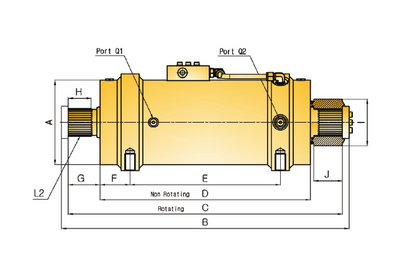AHydraulics Rotary Actuator AHS-150 AHydraulics Rotary Actuator AHS-150