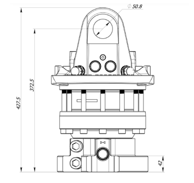 Rotator for 16 TON - AHR160FD1/A8 Rotator for 16 TON - AHR160FD1/A8