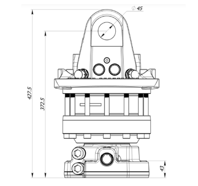 Rotator for 16 TON - AHR160FD1 Rotator for 16 TON - AHR160FD1
