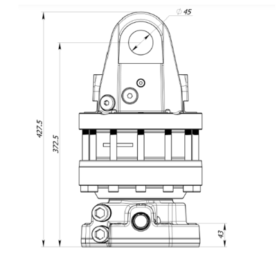 Rotator for 16 TON - AHR160FHH Rotator for 16 TON - AHR160FHH
