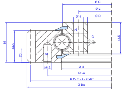 TGB Hydraulics E.20.B Slewing Ring TGB Hydraulics E.20.B Slewing Ring