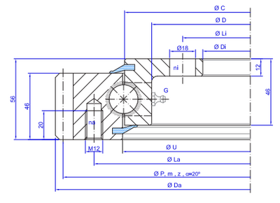 TGB Hydraulics E.20.C Slewing Ring TGB Hydraulics E.20.C Slewing Ring