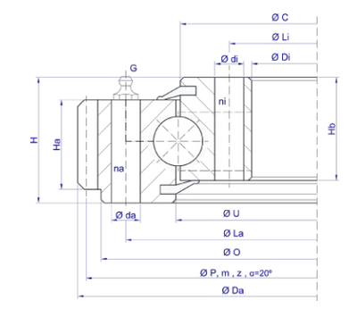 TGB Hydraulics E.22.D Slewing Ring TGB Hydraulics E.22.D Slewing Ring