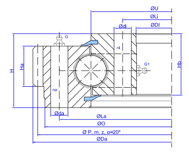 TGB Hydraulics E.32.D Slewing Ring TGB Hydraulics E.32.D Slewing Ring