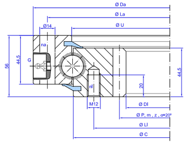 TGB Hydraulics I.20.B Slewing Ring TGB Hydraulics I.20.B Slewing Ring
