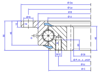 TGB Hydraulics I.20.C Slewing Ring TGB Hydraulics I.20.C Slewing Ring