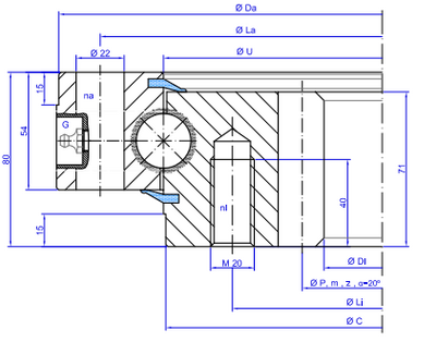 TGB Hydraulics I.25.B Slewing Ring TGB Hydraulics I.25.B Slewing Ring