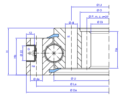 TGB Hydraulics I.25.D Slewing Ring TGB Hydraulics I.25.D Slewing Ring