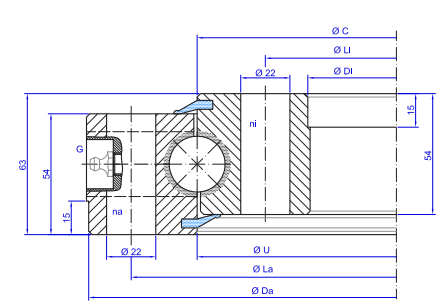 TGB Hydraulics SD.25.B Slewing Ring TGB Hydraulics SD.25.B Slewing Ring