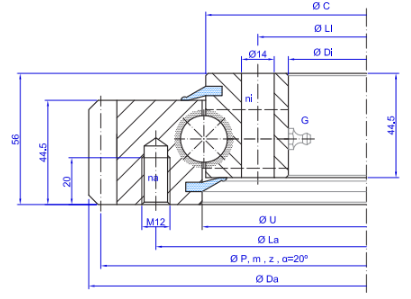TGB Hydraulics E.20.B Slewing Ring TGB Hydraulics E.20.B Slewing Ring
