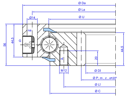 TGB Hydraulics I.20.B Slewing Ring TGB Hydraulics I.20.B Slewing Ring