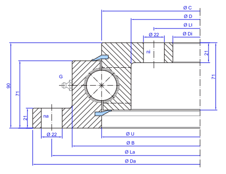 TGB Hydraulics SD.32.C Slewing Ring TGB Hydraulics SD.32.C Slewing Ring