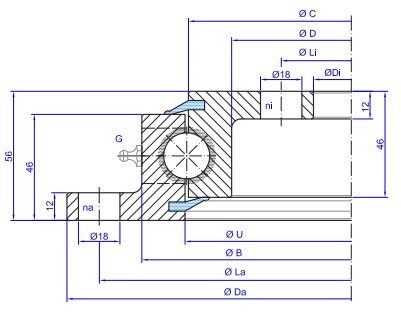 TGB Hydraulics SD.20.C Slewing Ring TGB Hydraulics SD.20.C Slewing Ring