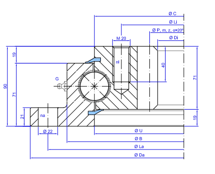 TGB Hydraulics I.32.C Slewing Ring TGB Hydraulics I.32.C Slewing Ring