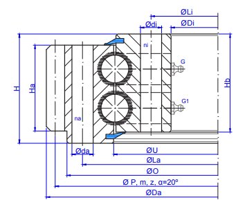 TGB Hydraulics E.2.20-22-25.D Slewing Ring TGB Hydraulics E.2.20-22-25.D Slewing Ring