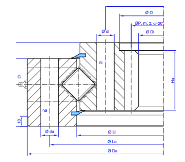 TGB Hydraulics I.20-25.D-R Slewing Ring TGB Hydraulics I.20-25.D-R Slewing Ring