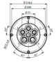 HBS Swivel joint 05 ways D100050100 HBS Swivel joint 05 ways D100050100