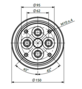 HBS Swivel joint 04 ways D085040600 HBS Swivel joint 04 ways D085040600