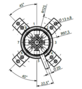 HBS Swivel joint 08 ways D085080000 HBS Swivel joint 08 ways D085080000