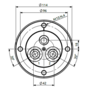 HBS Swivel joint 02 ways D060020500 HBS Swivel joint 02 ways D060020500