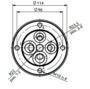HBS Swivel joint 04 ways D060040400 HBS Swivel joint 04 ways D060040400