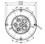 HBS Swivel joint 05 ways D100050400 HBS Swivel joint 05 ways D100050400