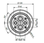 HBS Swivel joint 04 ways D060040600 HBS Swivel joint 04 ways D060040600