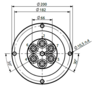 HBS Swivel joint 07 ways D085070100 HBS Swivel joint 07 ways D085070100
