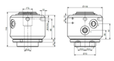 HBS Swivel joint 02 ways D060020100