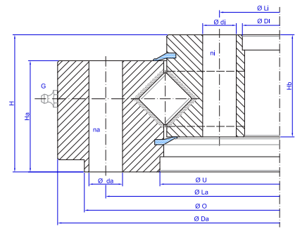 TGB Hydraulics SD.25-30.D-R Slewing Ring