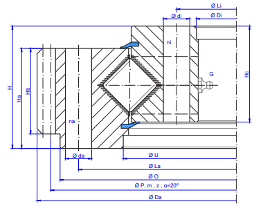 TGB Hydraulics E.30.D-R Slewing Ring