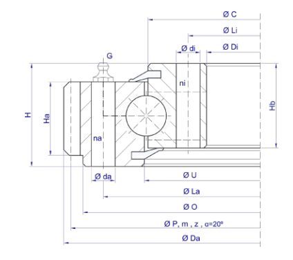 TGB Hydraulics E.22.D Slewing Ring
