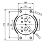 HBS Swivel joint 02 ways D125020200